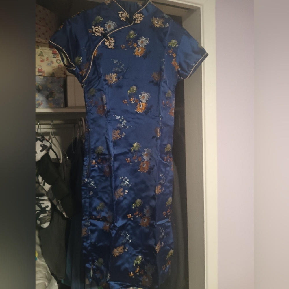 Vintage Chinese Silk Mini Dress